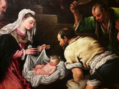 The Adoration of the Shepherds by Francesco Bassano the Younger